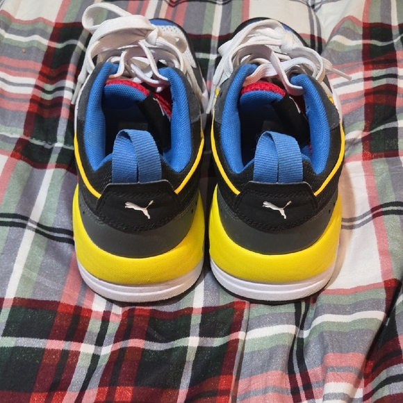 Puma Kids Sneakers - White, Black, Yellow, Red, Blue - Picture 4 of 5